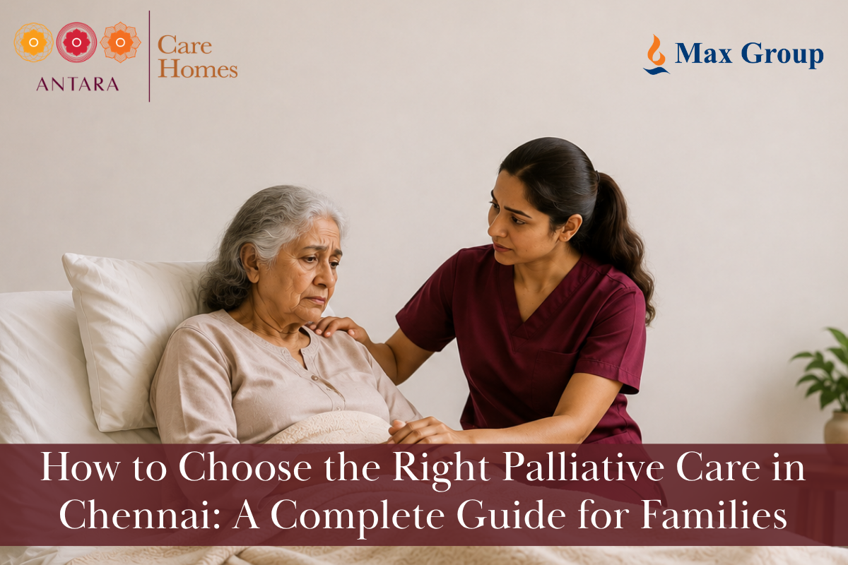 Patient receiving palliative care at antara care home chennai